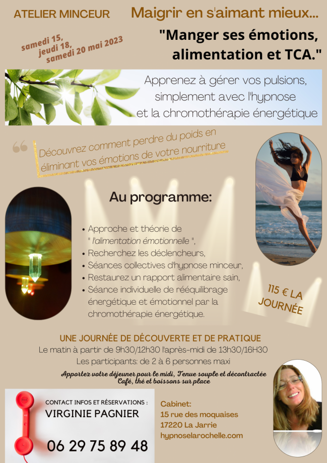Atelier minceur virginie pagnier