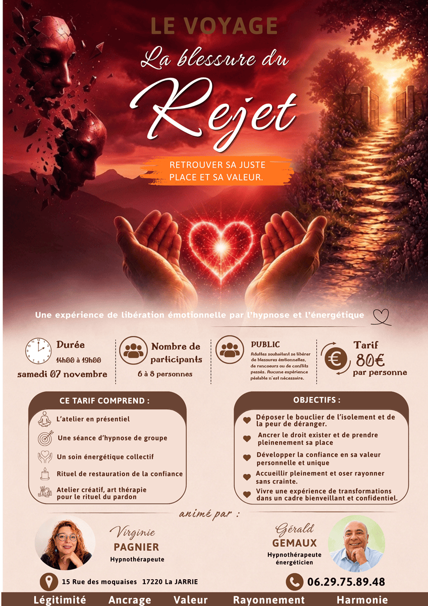 Atelier Blessure de Rejet - Cabinet Psyligne