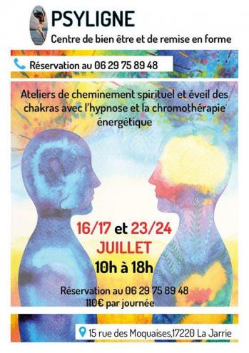 Cheminement spirituel eveil des chakras la rochelle